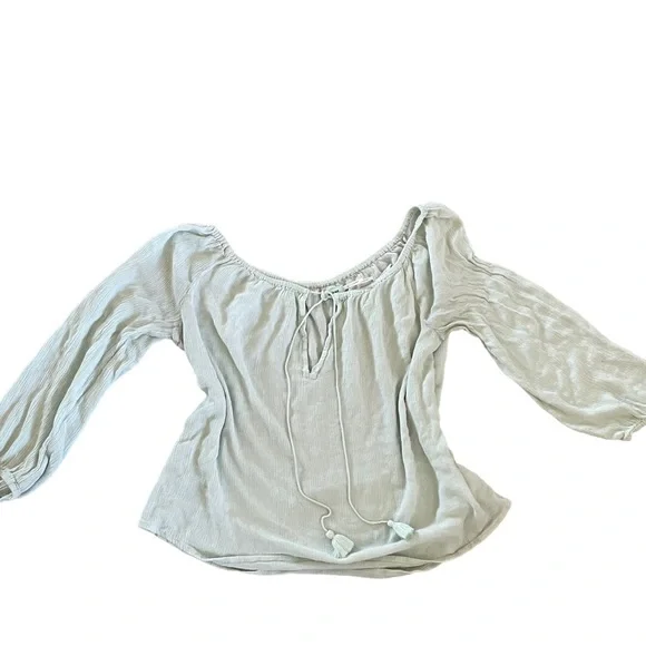 Kimchi Blue Urban Outfitters Bohemian Tassel Tie Summer Mermaidcore Coastal Top - Picture 4 of 13